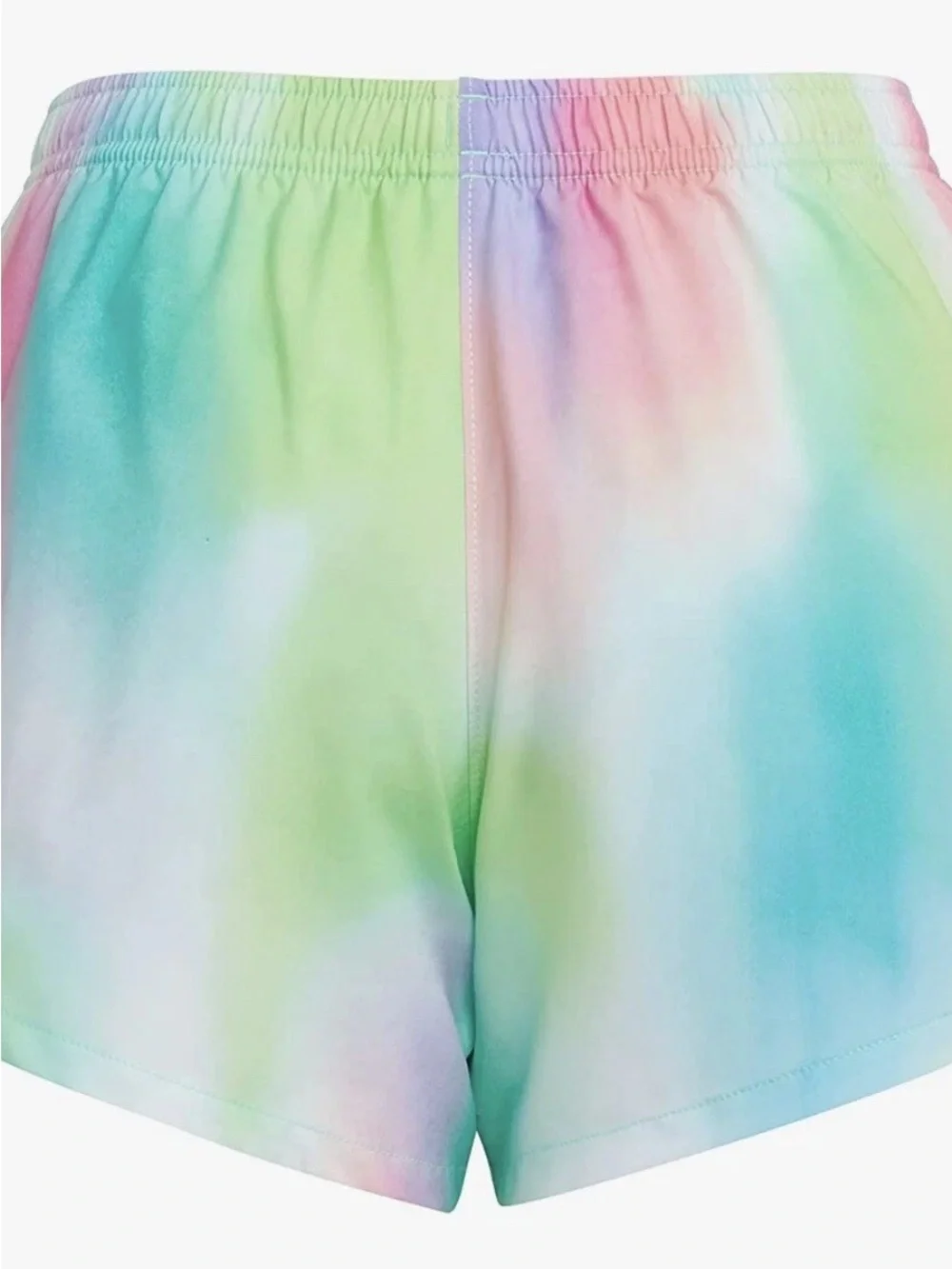 Girls' Pastel Tie-Dye Satin Shorts
